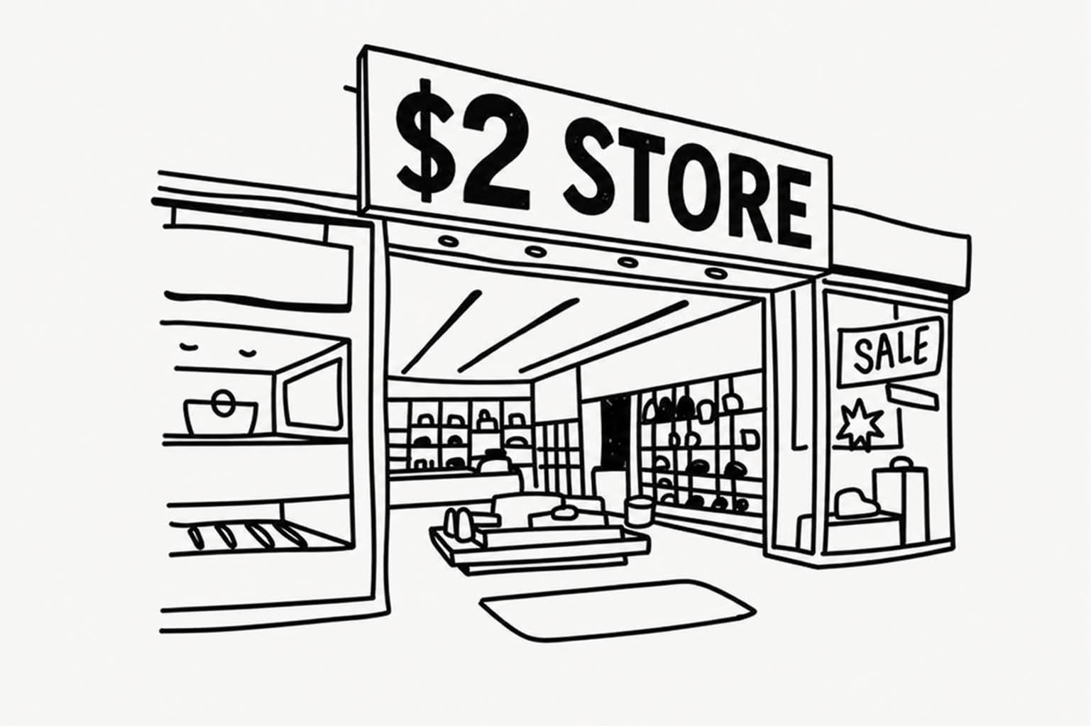 $2 shop interior