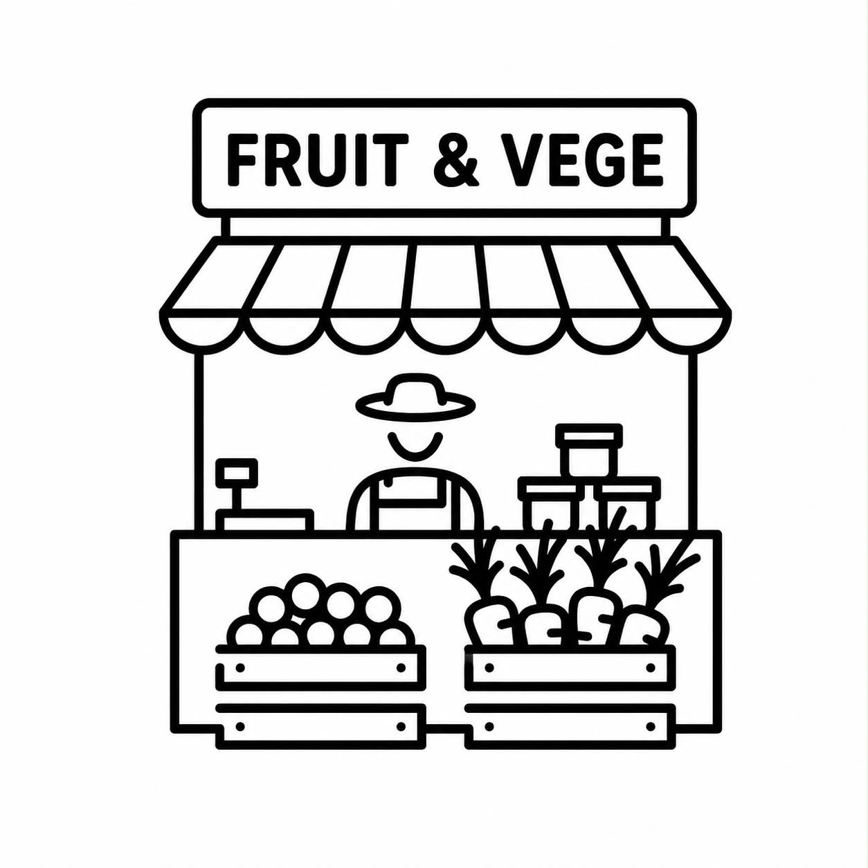 Fruit and vegetable store